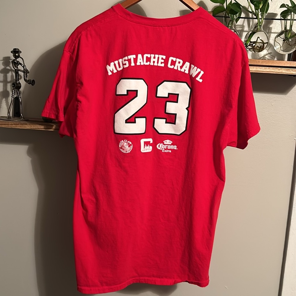 Hanes Chicago Mustache Crawl Michael Jordan 23 White Claw Chicago Bulls Large - Picture 9 of 9